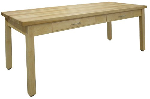 Hann Planning Tables 1-3/4" Maple Top, 72"W x 30"D x 30"H