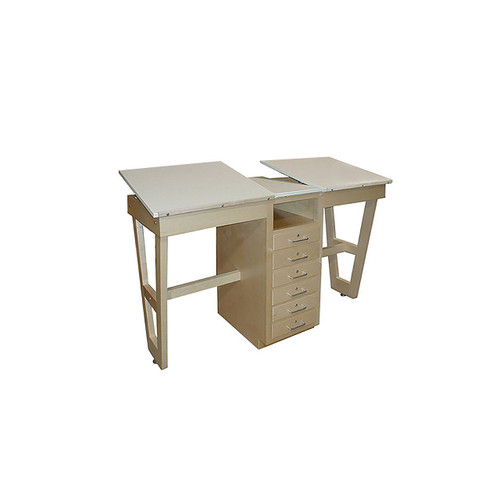 Hann Dual Drawing Table w/6 Drawers