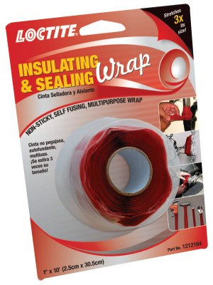 Loctite Insulating and Sealing Wraps, 2 in X 1 in, Red, 1/EA