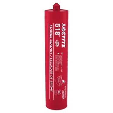 Loctite 518 Gasket Eliminator Flange Sealants, 300 mL Tube, Red, 10/BX