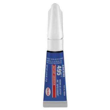 Loctite 495 Super Bonder Instant Adhesive, 3 g, Tube, Clear, 10 TB/CA