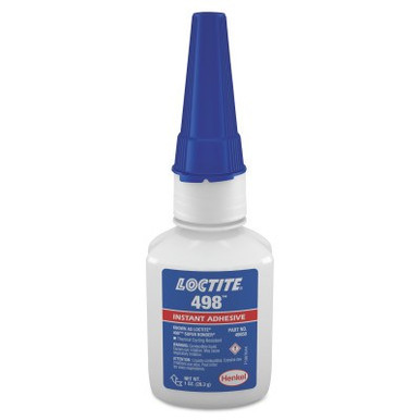 Loctite 498 Super Bonder Instant Adhesive, 1 oz Bottle, Clear, 1/BTL