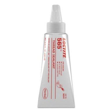 Loctite 565 PST Thread Sealant, Controlled Strength, 250 mL Tube, White, 1/TUBE