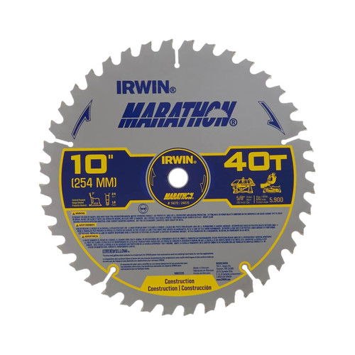 Irwin Marathon Saw Blade 10" x 40T