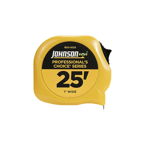Johnson Level Professional's Choice Power Tape, 25' x 1"