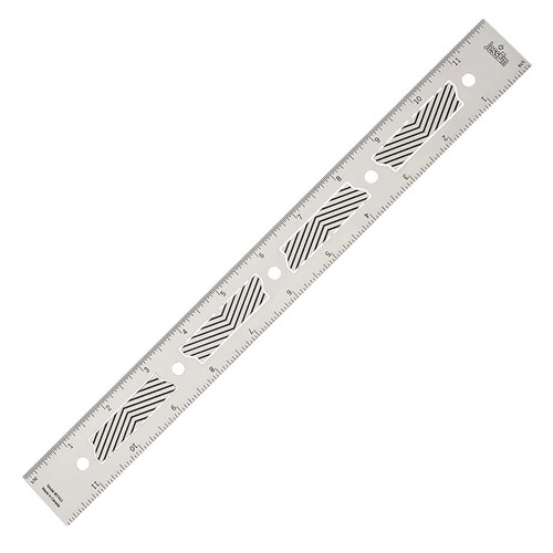 JessEm Stainless Steel Precision Ruler, 12"