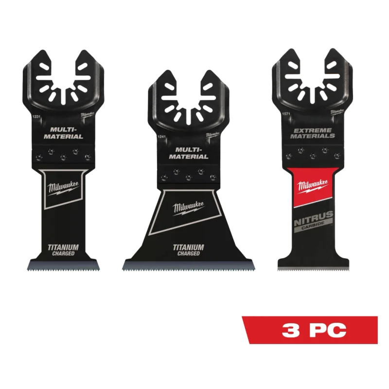 49-10-9005 Milwaukee OPEN-LOK 3 PC Multi-Material Multi-Tool Blade Variety Pack