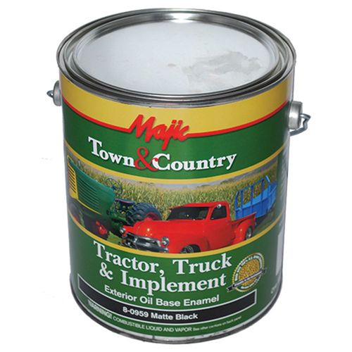 Tractor, Truck and Implement Paint, Matte Black, 1 Gallon