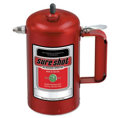 Milwaukee Sprayer Sure Shot Sprayers, 1 qt, Steel, Red, 1 EA, #1000R