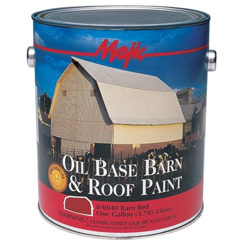 Majic 8-0034 Barn and Roof Paint, Red, 1 Gallon