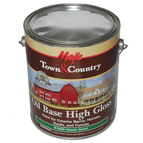 Majic Paint Barn and Roof Oil Base Paint, Green, 1 Gallon