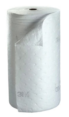 3M High-Capacity Petroleum Sorbent Rolls, Absorbs 73 gal, 144 ft, 1/RL, #7000001940