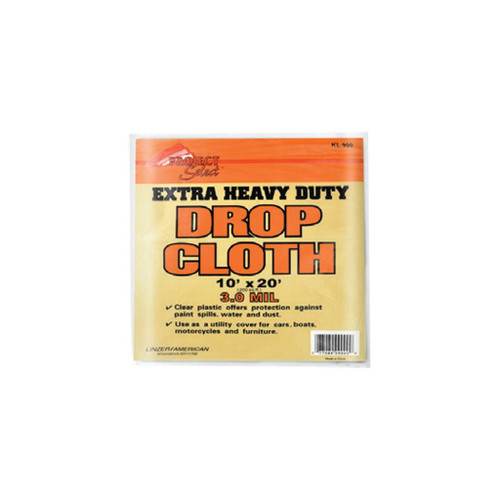 Linzer Heavy-Duty Plastic Drop Cloth
