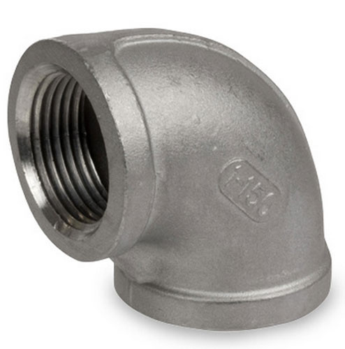Smith Cooper Cast 150# Stainless Steel 1/8 in. 90° Elbow Fitting -Threaded - Fig. S3116E