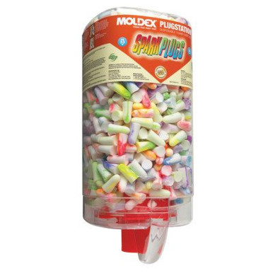Moldex PlugStation Earplug Dispensers, Foam, Uncorded, Assorted, 500 PR/DI, #6645
