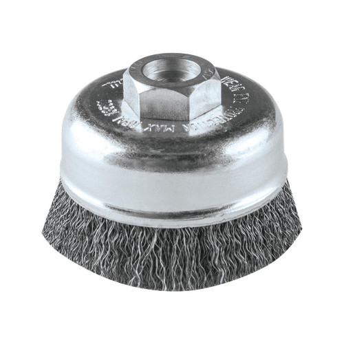 Makita Crimped Wire Cup Brush, 3", M10 x 1.25