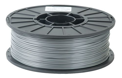 Toner PLA Filament 1.75mm 2.2 lb. Spool, Silver