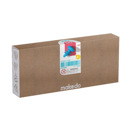 Makedo Cardboard Construction Scru + Kit, 120-Piece