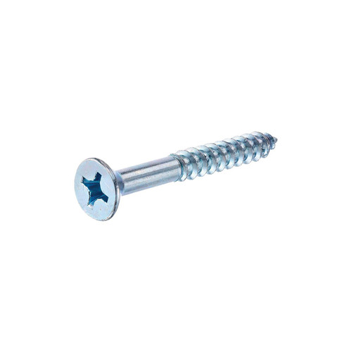 Hillman Phillips Flat Head Wood Screws Zinc-plated Steel, 12, 3"