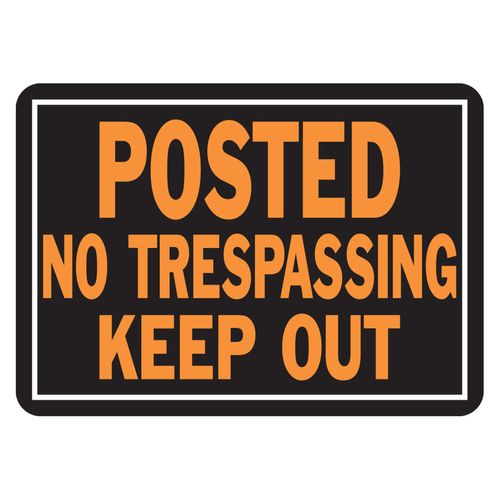 Posted No Trespassing Sign