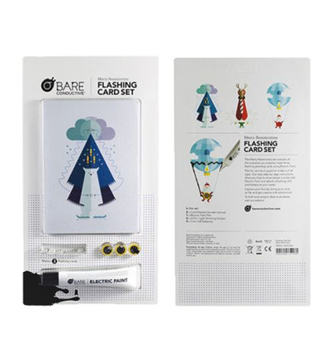 Bare Conductive Merry Resistivities Flashing Card Set