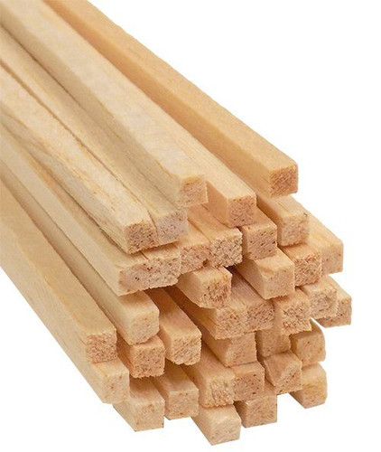 Bud Nosen Balsa Wood Strips, 1/8" x 1/8" x 36", 36/pkg.