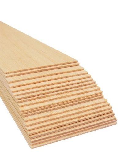 Bud Nosen Balsa Wood Sheets, 1/16" x 3" x 36", 20/pkg.