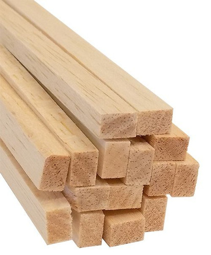 Bud Nosen Balsa Wood Strips, 1/4" x 3/8" x 36", 15/pkg.