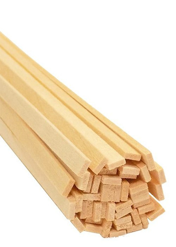 Bud Nosen Basswood Strips, 1/16" x 3/16" x 24", 45/pkg.