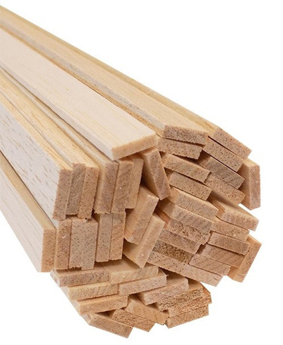 Bud Nosen Basswood Strips, 1/8" x 1/4" x 24", 30/pkg.