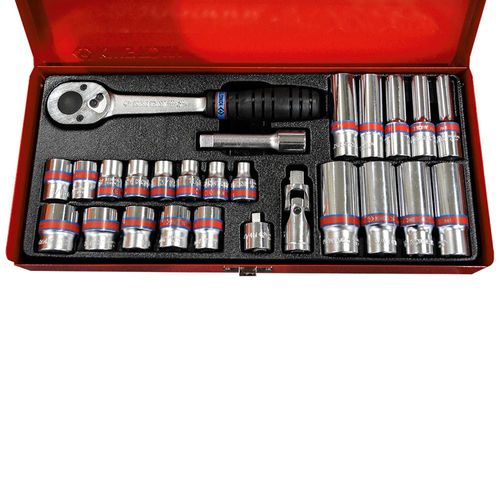 King Tony 03027SR 3/8" Drive 26 Piece SAE Socket Wrench Set
