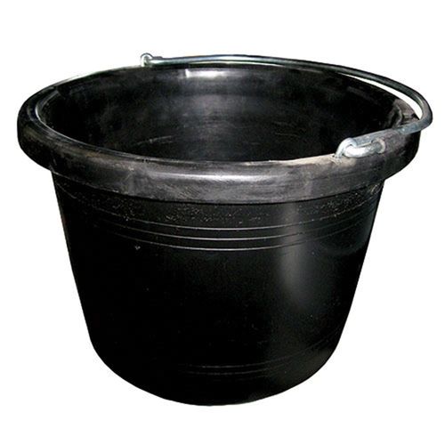 Black Utility Bucket, 2 Gallon