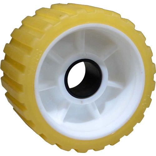 Rib Roller 5" Diameter Thermoplastic 3" Wide - 1 1/8" Shaft Size