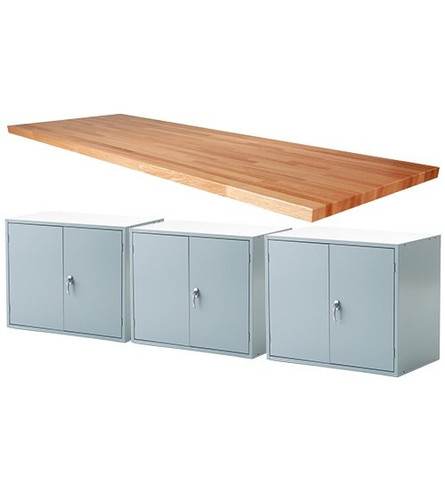 Midwest Work Bench with 3 Double Doors, 1-3/4" Top