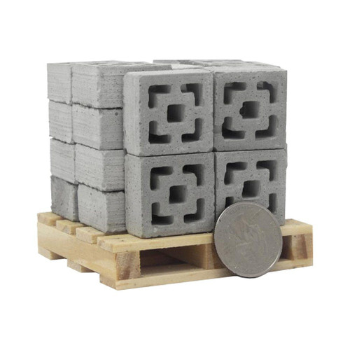 Mini Materials 1:12 Mid-Century Modern Breeze Block Pallet, Vista View