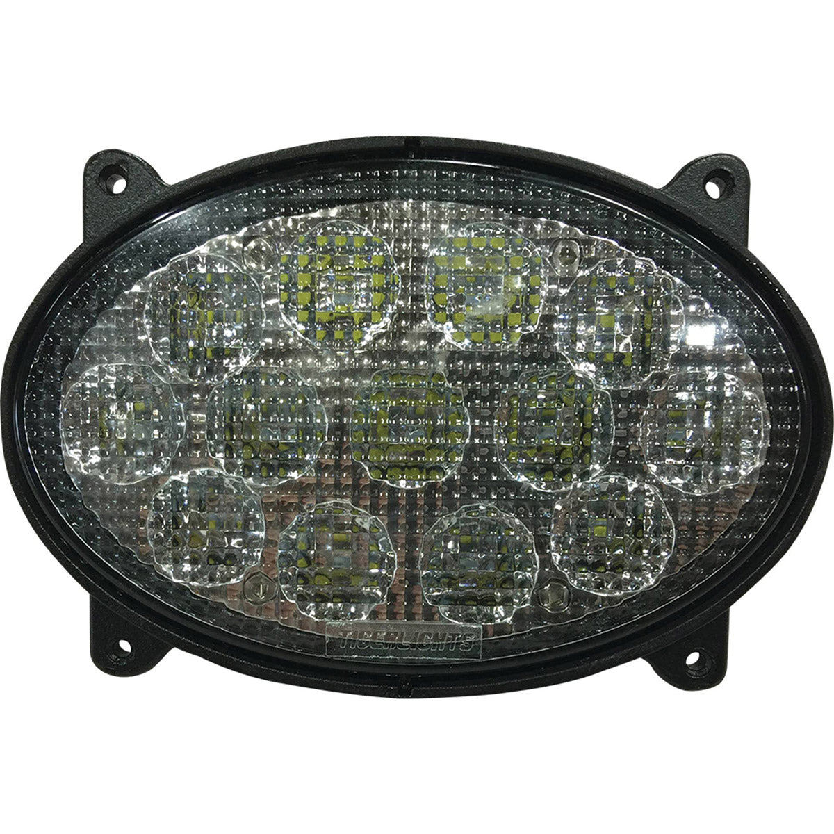 Tiger Lights LED Headlight – Oval Flood Beam for John Deere RE271574, Versatile 86038024