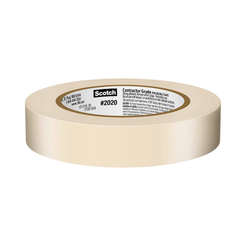 Scotch Contractor Grade Masking Tape, 1" x 60 yd.