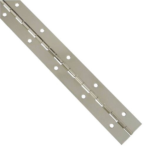 National Continuous Hinge, Nickel Plated, 1-1/2" x 30"