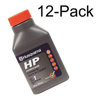 Husqvarna 12 Pack of HP 2 Stroke Oil 2.6 oz bottles For 1 Gallon Mix - 593152601-12PK