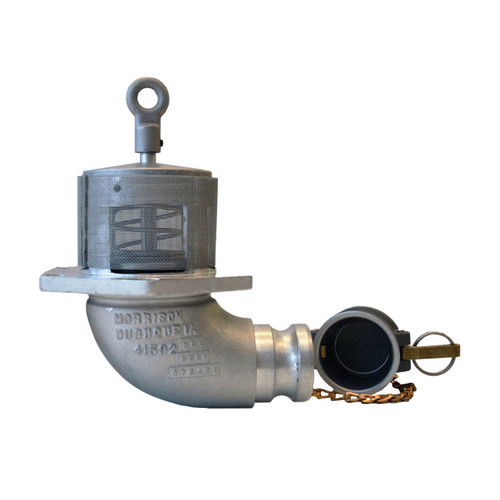 Morrison Bros. 603ALC Series 2 in. Manually Operated Emergency Valve, Male Adapter Outlet w/ Screen & Nitrile Rubber Seal