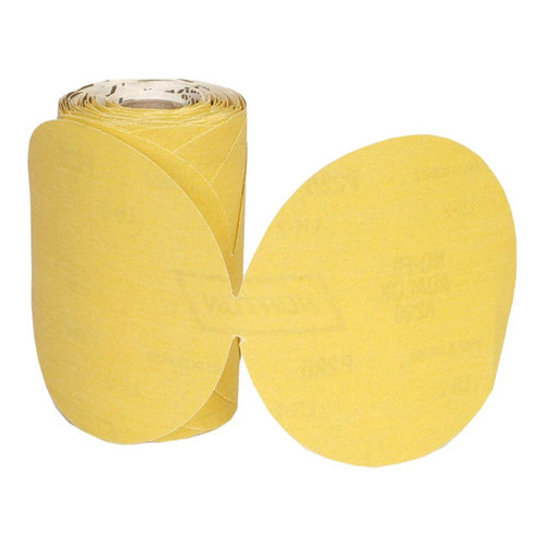 Norton Gold Reserve A296 Paper PSA Disc Roll, 5" 80 Grit, Qty. 100