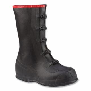 Servus Supersize Rubber Overshoes, Size 11, 15 in H, Black, 1/PR #T369-110