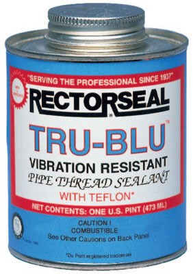 Rectorseal 4 oz Brush Top Can, Blue, 1/CAN