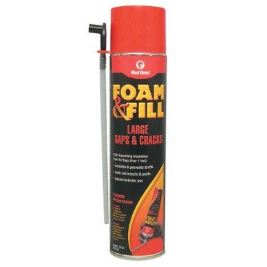 Red Devil Polyurethane Triple Expanding Foam, 20 oz Aerosol Can, Champagne, 12 CN/CA