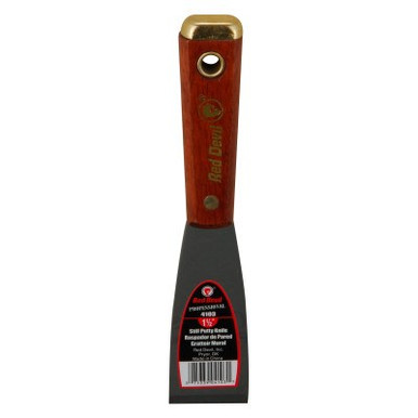 Red Devil 4100 Professional Series Putty Knives, 1-1/2 in Wide, Stiff Blade, 1/EA, #4103