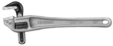 Ridgid Tool Company Offset Pipe Wrenches, Aluminum, 14 in, 1/EA, #31120