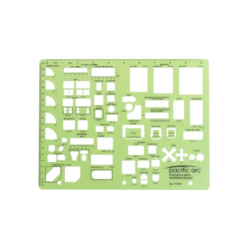 Pacific Arc Kitchen & Bath Design Template, 83 Cutouts