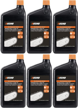 6 Pack of Echo Premium Chainsaw Bar & Chain Oil 1 Quart 6459012S-6PK