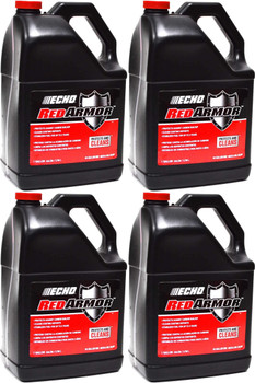 4 Pack of Echo Red Armor 2-Stroke Engine Oil 1 Gallon Bottle 50:1 Mix for 50 Gallons 6550050
