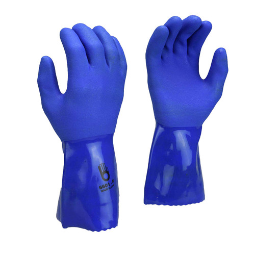 Bellingham Glove 6601 Triple-Dipped PVC/Nitrile 12in. L Gauntlet Glove, XL,12 Pairs/Pk